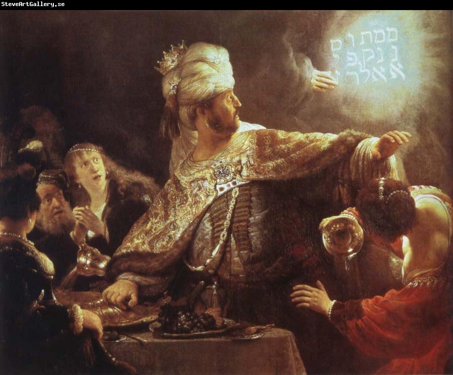 REMBRANDT Harmenszoon van Rijn Belshazzar-s Feast